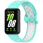Dây đồng hồ silicone hai màu thoáng khí xDfind, Dành cho Samsung Galaxy Fit 3