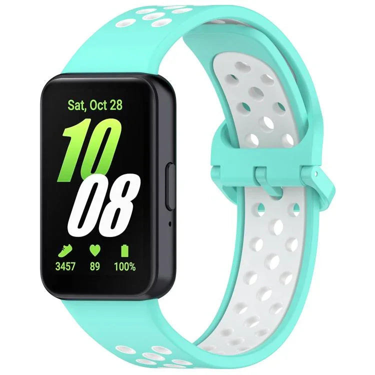 Dây đồng hồ silicone hai màu thoáng khí xDfind, Dành cho Samsung Galaxy Fit 3