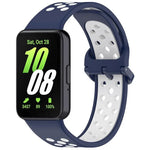 Dây đồng hồ silicone hai màu thoáng khí xDfind, Dành cho Samsung Galaxy Fit 3