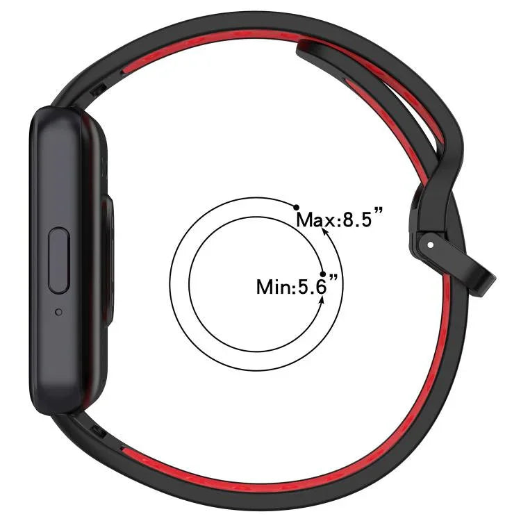 Dây đồng hồ silicone hai màu thoáng khí xDfind, Dành cho Samsung Galaxy Fit 3