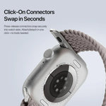 Dây đeo nylon bện khóa từ tính DUX DUCIS Mixture Ultra Series, dành cho Apple Watch 38 / 40 / 41 / S10 42mm