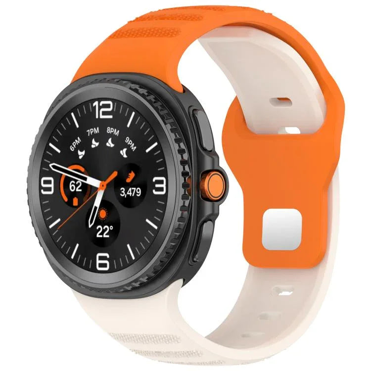 Dây đồng hồ silicone khóa đinh tròn bạc chấm tròn xDfind, Dành cho Samsung Galaxy Watch Ultra/Ultra 2025, Dành cho Samsung Galaxy Watch8 / 8 Classic
