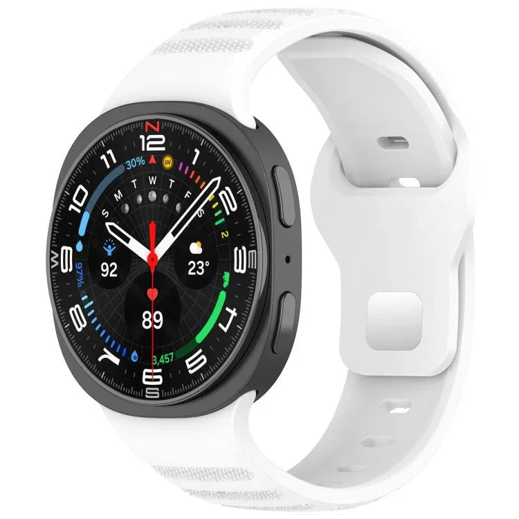 Dây đồng hồ silicone khóa đinh tròn bạc chấm tròn xDfind, Dành cho Samsung Galaxy Watch Ultra/Ultra 2025, Dành cho Samsung Galaxy Watch8 / 8 Classic
