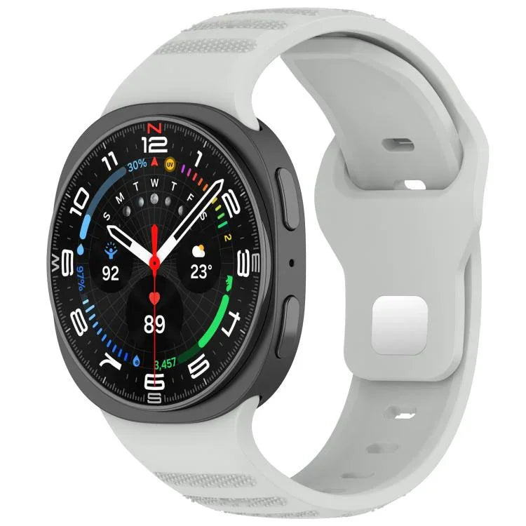 Dây đồng hồ silicone khóa đinh tròn bạc chấm tròn xDfind, Dành cho Samsung Galaxy Watch Ultra/Ultra 2025, Dành cho Samsung Galaxy Watch8 / 8 Classic