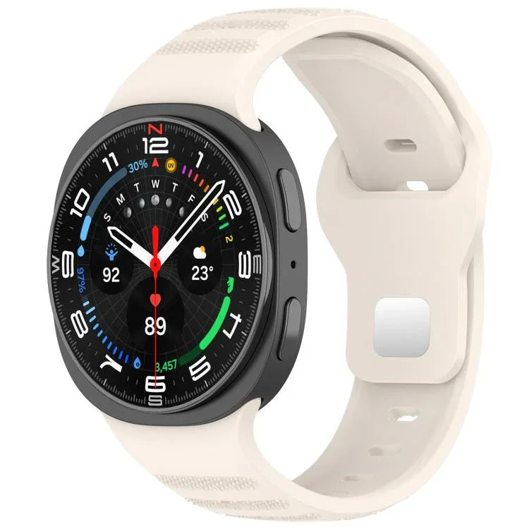 Dây đồng hồ silicone khóa đinh tròn bạc chấm tròn xDfind, Dành cho Samsung Galaxy Watch Ultra/Ultra 2025, Dành cho Samsung Galaxy Watch8 / 8 Classic