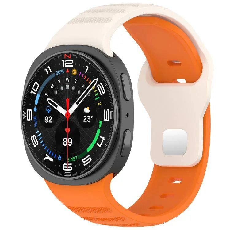 Dây đồng hồ silicone khóa đinh tròn bạc chấm tròn xDfind, Dành cho Samsung Galaxy Watch Ultra/Ultra 2025, Dành cho Samsung Galaxy Watch8 / 8 Classic