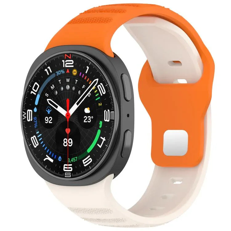 Dây đồng hồ silicone khóa đinh tròn bạc chấm tròn xDfind, Dành cho Samsung Galaxy Watch Ultra/Ultra 2025, Dành cho Samsung Galaxy Watch8 / 8 Classic