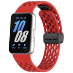 Dây đồng hồ silicone khóa nam châm đen kiểu lỗ xDfind, Dành cho Samsung Galaxy Fit3