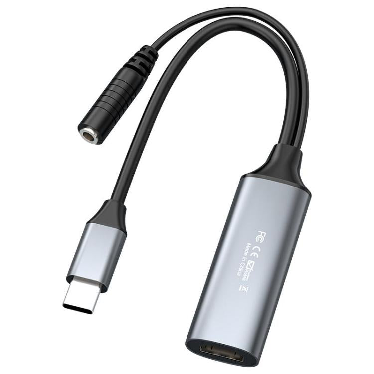 Card ghi hình video HDMI 4K 30Hz sang Type-C U2 kèm bộ trộn micro