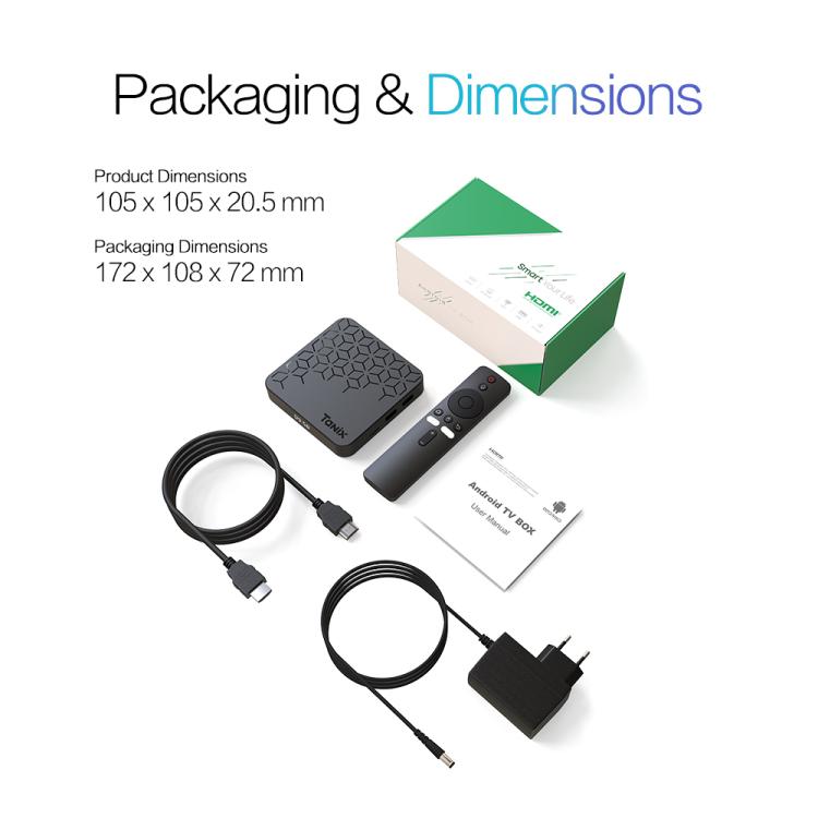 Tanix TX7 8K UHD Hộp TV Thông Minh Android 14 với điều khiển từ xa, Allwinner H728 Octa-Core, 2GB+16GB, 4GB+32GB