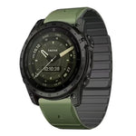 xDfind Two Color Silicone Magnetic Watch Band, For Garmin 26mm, For Garmin 22mm