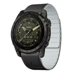 xDfind Two Color Silicone Magnetic Watch Band, For Garmin 26mm, For Garmin 22mm