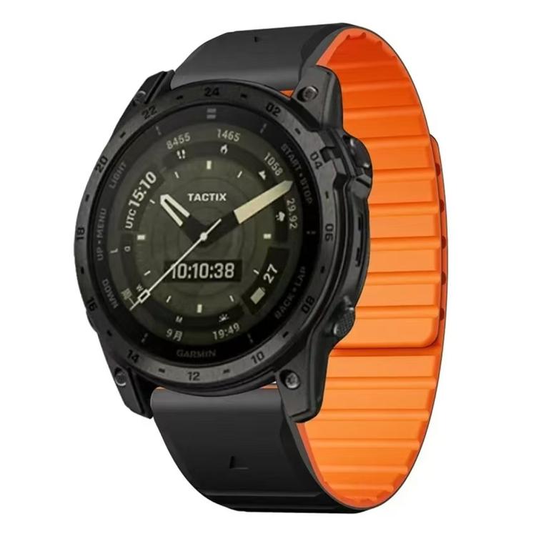 xDfind Two Color Silicone Magnetic Watch Band, For Garmin 26mm, For Garmin 22mm