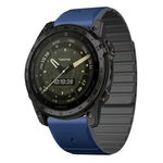 xDfind Two Color Silicone Magnetic Watch Band, For Garmin 26mm, For Garmin 22mm