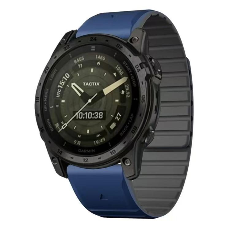 xDfind Two Color Silicone Magnetic Watch Band, For Garmin 26mm, For Garmin 22mm