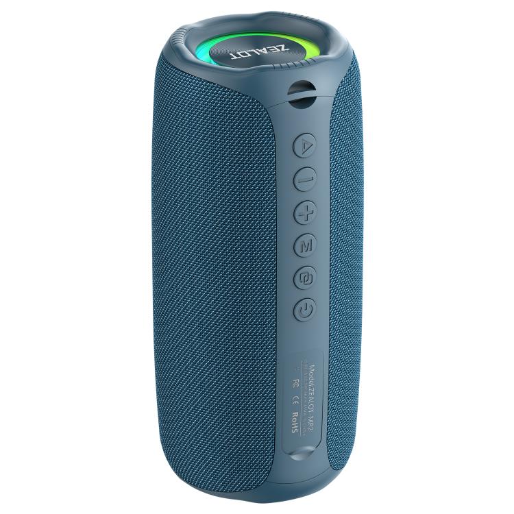 Zealot MP2 20W Portable Outdoor RGB Bluetooth Speaker, without Microphone(Blue), without Microphone(Camouflage), without Microphone(Black)