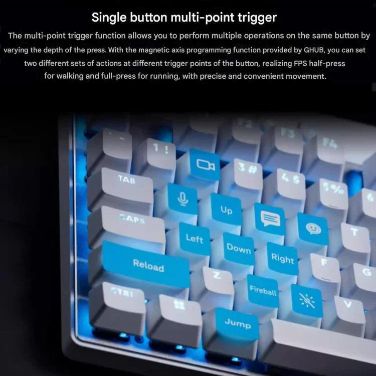 Bàn phím chơi game không dây Logitech G PRO X TKL công tắc từ tính