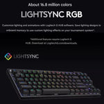 Bàn phím chơi game không dây Logitech G PRO X TKL, công tắc cơ GX-L