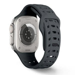 Dây đồng hồ silicone lỗ họa tiết vảy cá mập, dành cho Apple Watch 46mm / 49mm / 45mm / 44mm