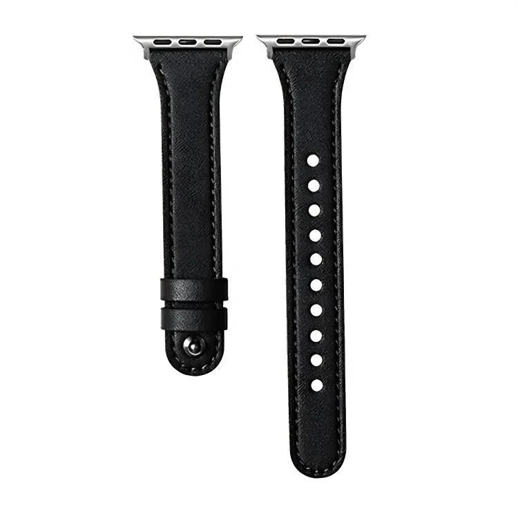 Dây đồng hồ da thật xDfind khóa đinh tán đơn vòng đôi, dành cho Apple Watch 42 / 44 / 45 / 46 / 49mm, dành cho Apple Watch 38 / 40 / 41 / S10 42mm