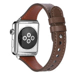 Dây đồng hồ da thật xDfind khóa đinh tán đơn vòng đôi, dành cho Apple Watch 42 / 44 / 45 / 46 / 49mm, dành cho Apple Watch 38 / 40 / 41 / S10 42mm