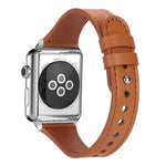 Dây đồng hồ da thật xDfind khóa đinh tán đơn vòng đôi, dành cho Apple Watch 42 / 44 / 45 / 46 / 49mm, dành cho Apple Watch 38 / 40 / 41 / S10 42mm
