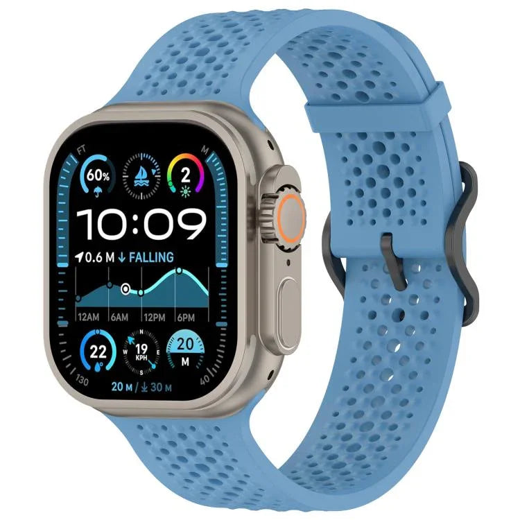 Dây đồng hồ silicone thoáng khí xDfind, dành cho Apple Watch 42 / 44 / 45 / 46 / 49mm, dành cho Apple Watch 38 / 40 / 41 / S10 42mm