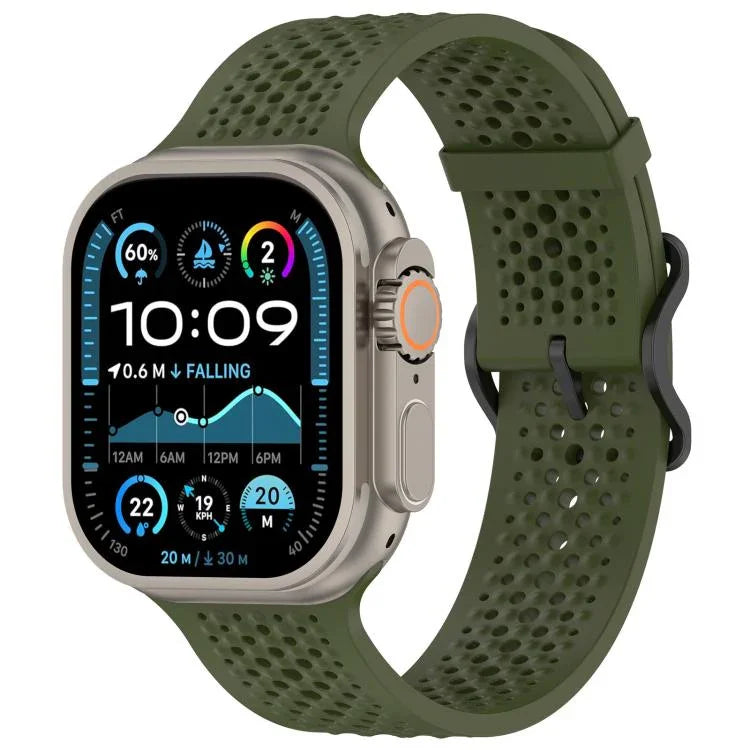 Dây đồng hồ silicone thoáng khí xDfind, dành cho Apple Watch 42 / 44 / 45 / 46 / 49mm, dành cho Apple Watch 38 / 40 / 41 / S10 42mm