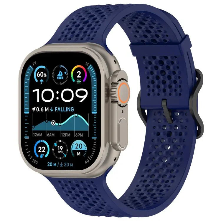 Dây đồng hồ silicone thoáng khí xDfind, dành cho Apple Watch 42 / 44 / 45 / 46 / 49mm, dành cho Apple Watch 38 / 40 / 41 / S10 42mm
