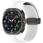 Dây Đeo Đồng Hồ Silicone Khóa Gập Rãnh Đầu Bằng Màu Đen xDfind, Cho Samsung Galaxy Watch Ultra / Ultra 2025