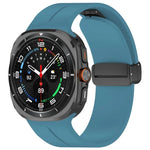 Dây Đeo Đồng Hồ Silicone Khóa Gập Rãnh Đầu Bằng Màu Đen xDfind, Cho Samsung Galaxy Watch Ultra / Ultra 2025