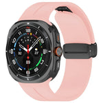Dây Đeo Đồng Hồ Silicone Khóa Gập Rãnh Đầu Bằng Màu Đen xDfind, Cho Samsung Galaxy Watch Ultra / Ultra 2025