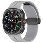 Dây Đeo Đồng Hồ Silicone Khóa Gập Rãnh Đầu Bằng Màu Đen xDfind, Cho Samsung Galaxy Watch Ultra / Ultra 2025