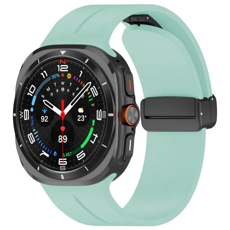 Dây Đeo Đồng Hồ Silicone Khóa Gập Rãnh Đầu Bằng Màu Đen xDfind, Cho Samsung Galaxy Watch Ultra / Ultra 2025