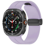 Dây Đeo Đồng Hồ Silicone Khóa Gập Rãnh Đầu Bằng Màu Đen xDfind, Cho Samsung Galaxy Watch Ultra / Ultra 2025