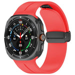 Dây Đeo Đồng Hồ Silicone Khóa Gập Rãnh Đầu Bằng Màu Đen xDfind, Cho Samsung Galaxy Watch Ultra / Ultra 2025