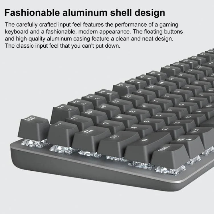 Bàn phím cơ có dây Logitech K845 đèn nền, chiều dài cáp: 1,8m, trục Longhua nâu, trục Longhua đỏ