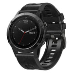 xDfind Leather Skin Silicone Quick Release Watch Band, For Garmin 26mm, For Garmin 22mm