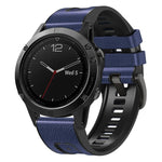 xDfind Leather Skin Silicone Quick Release Watch Band, For Garmin 26mm, For Garmin 22mm