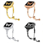 Dây đồng hồ kim loại xoắn vòng tay kim cương xDfind, dành cho Apple Watch 42 / 44 / 45 / 46 / 49mm, dành cho Apple Watch 38 / 40 / 41 / S10 42mm