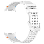 Dây đồng hồ silicone lỗ thoáng khóa bạc hợp kim xDfind, dành cho Samsung Galaxy Watch8 / Watch8 Classic