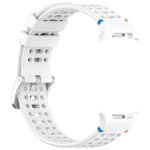 Dây đồng hồ silicone lỗ thoáng khóa bạc hợp kim xDfind, dành cho Samsung Galaxy Watch8 / Watch8 Classic