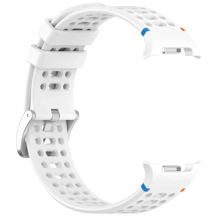 Dây đồng hồ silicone lỗ thoáng khóa bạc hợp kim xDfind, dành cho Samsung Galaxy Watch8 / Watch8 Classic