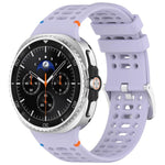 Dây đồng hồ silicone lỗ thoáng khóa bạc hợp kim xDfind, dành cho Samsung Galaxy Watch8 / Watch8 Classic