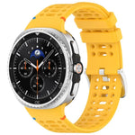 Dây đồng hồ silicone lỗ thoáng khóa bạc hợp kim xDfind, dành cho Samsung Galaxy Watch8 / Watch8 Classic