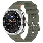 Dây đồng hồ silicone lỗ thoáng khóa bạc hợp kim xDfind, dành cho Samsung Galaxy Watch8 / Watch8 Classic