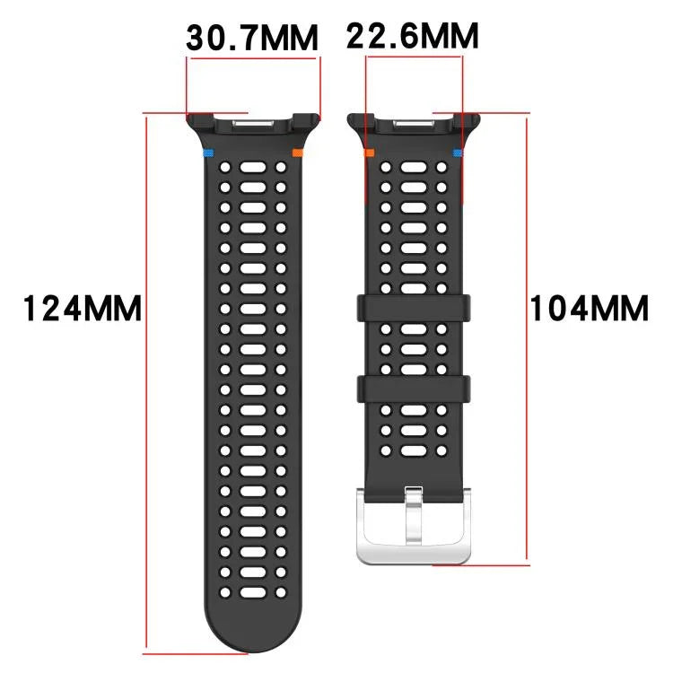 Dây đồng hồ silicone lỗ thoáng khóa bạc hợp kim xDfind, dành cho Samsung Galaxy Watch8 / Watch8 Classic
