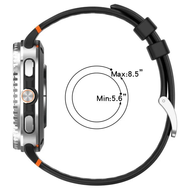 Dây đồng hồ silicone lỗ thoáng khóa bạc hợp kim xDfind, dành cho Samsung Galaxy Watch8 / Watch8 Classic