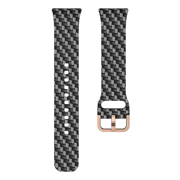 xDfind Gold Buckle Printed Silicone Watch Band, For Samsung Galaxy Fit3