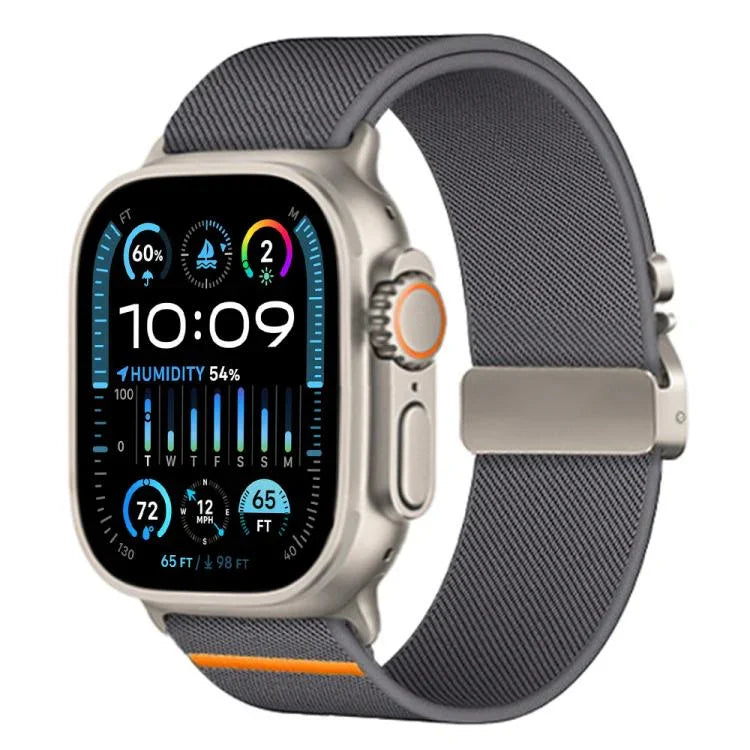 Dây đồng hồ nylon co giãn khóa dù xDfind, dành cho Apple Watch 42 / 44 / 45 / 46 / 49mm, dành cho Apple Watch 38 / 40 / 41 / S10 42mm